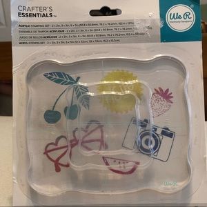 We R Memory Keepers acrylic block stamp set